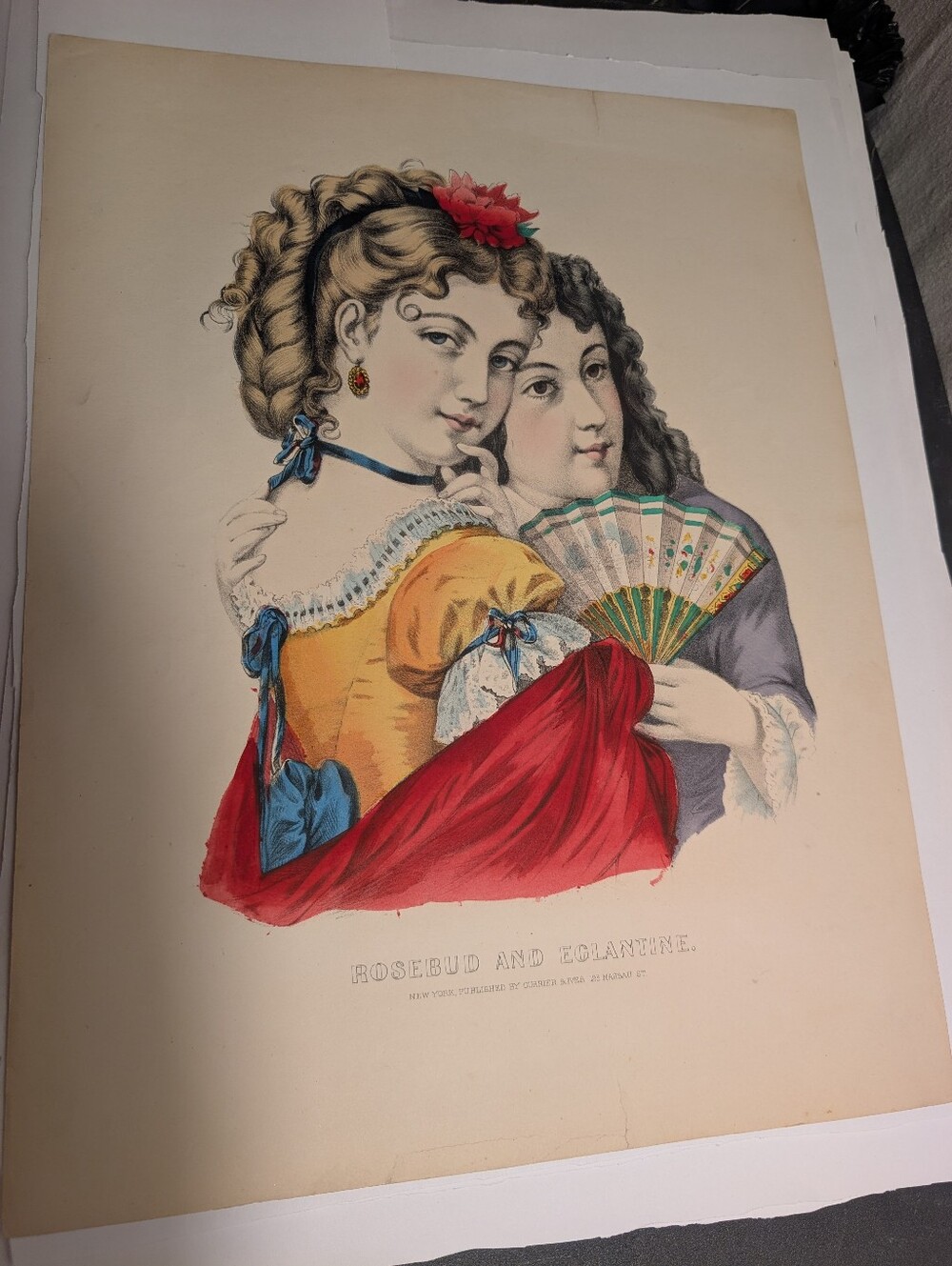 Collection Of Antique Currier And Ives Hand Colored Lithographs